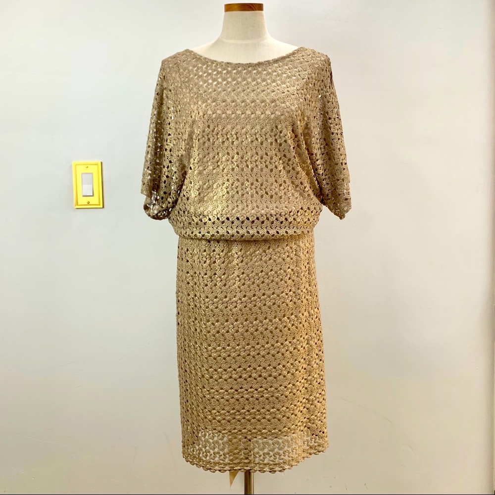 Gold Lace Dress